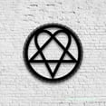 thumbnail image 4 of Craftnamesign Heartagram Symbol Metal Wall Art LED Light, Heart Pentagram Shaped Sign Decor, 4 of 5