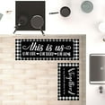 thumbnail image 4 of Farmhouse Kitchen Mat Set of 2 Non Slip Thick Kitchen Rugs and Mats Buffalo Plaid Waterproof Anti Fatigue Mats for Kitchen Floor Farmhouse Kitchen Rug Runner Standing Mat, 17 x 47 Inch, 17 x 30 Inch, 4 of 6