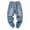 A-BU11098, variant on XIAOCHA Men's Washed Distressed Denim Jean Jogger Full Length Drawstring Pant Soft Casual Street Jeans