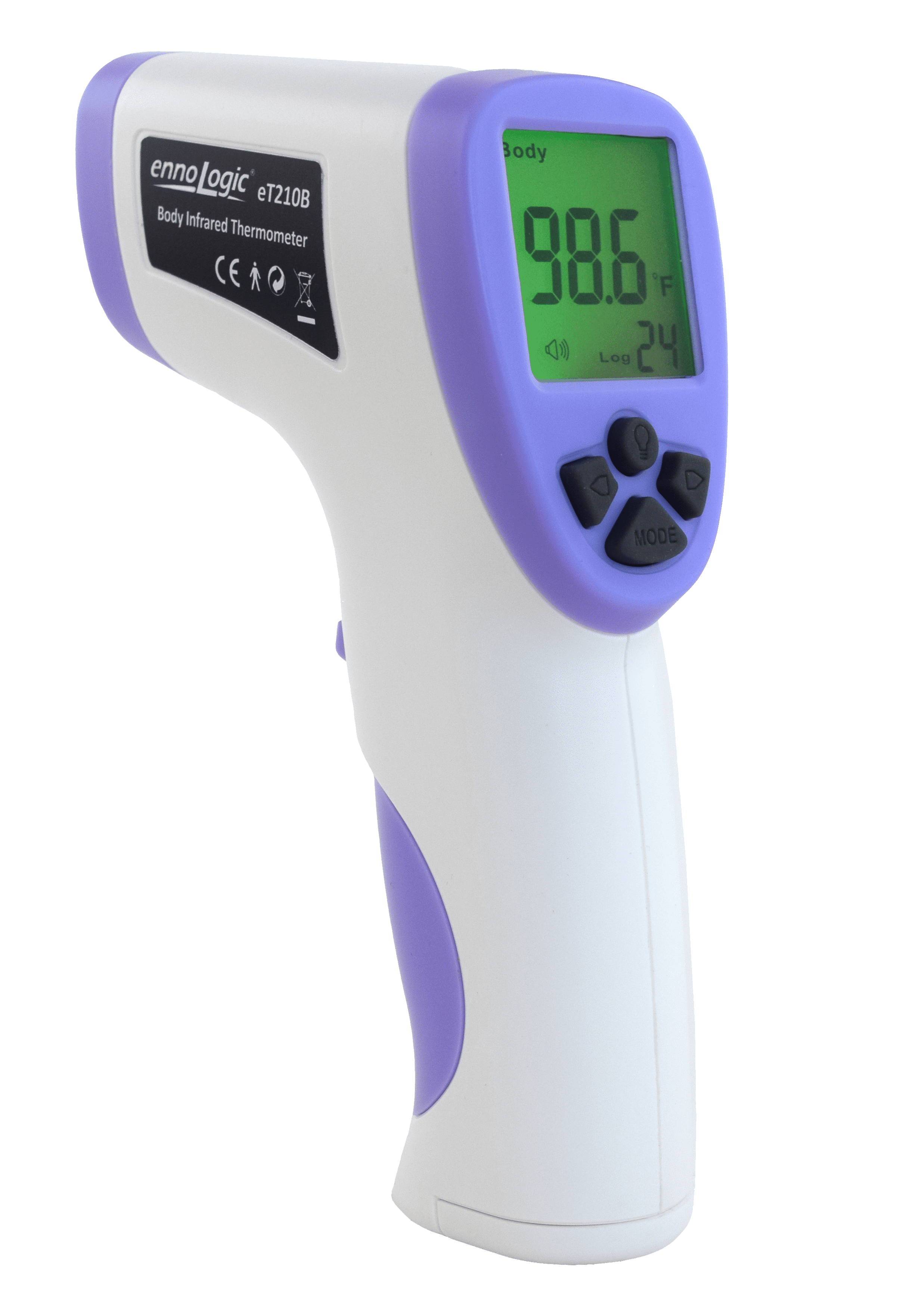 ennoLogic eT210B Body Infrared Thermometer - Non-Contact Forehead Thermometer