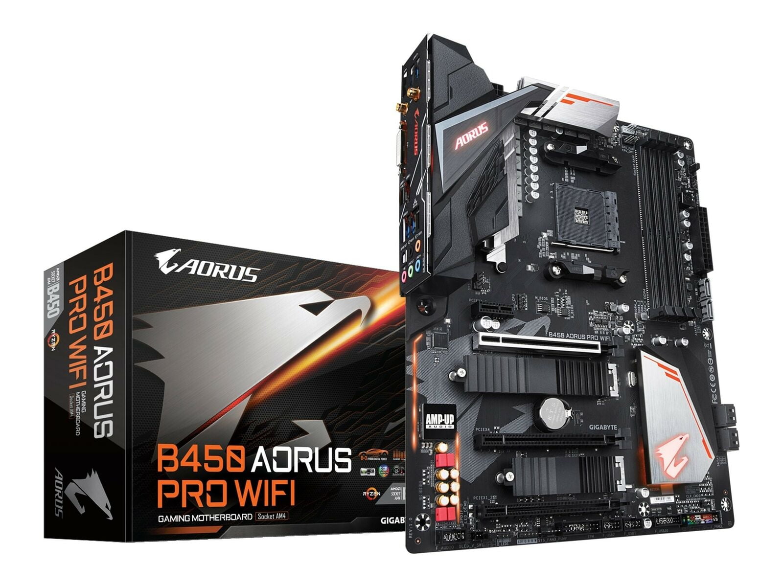 Gigabyte B450 Aorus Pro Wifi Ryzen Am4 m 2 Thermal Guard With Onboard Wifi Walmart 