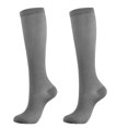 thumbnail image 1 of Bas de Compression de Course Hommes Femmes Chaussettes de Sport Marathon Chaussettes de Randonnée 20-30 mmHg Ajustement Vol Grossesse Enflure Varices QYSZ03-gray S-M, 1 of 6