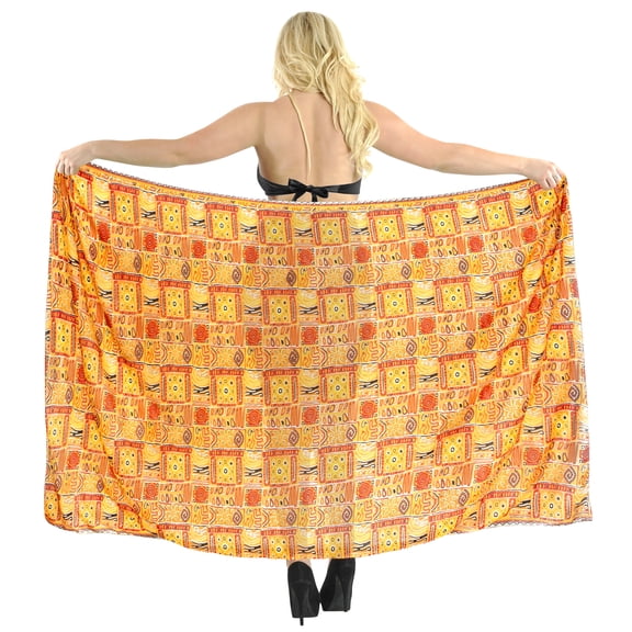 HAPPY BAY Women's Bikini Wraps Beach Wrap Swimwear Sarong Cover up Skirt Bathing suit Swimsuit Pareo Coverups for Women One Size Web, Collage