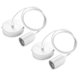 thumbnail image 1 of Juego de 2 lámparas colgantes de metal, portalámparas E27 con cable, cable de caída de 100 cm, cable de suspensión, ideal para iluminación de techo, color blanco, 1 of 5