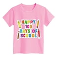 thumbnail image 5 of LRen Happy 100th Day Of School Shirt Kids Funny Letter Graphic Printed Preppy T Shirt Top Trendy Kids Kindergarten Celebration Gifts Tees Tops Back To School Clothes for 10-11 Years, 5 of 5