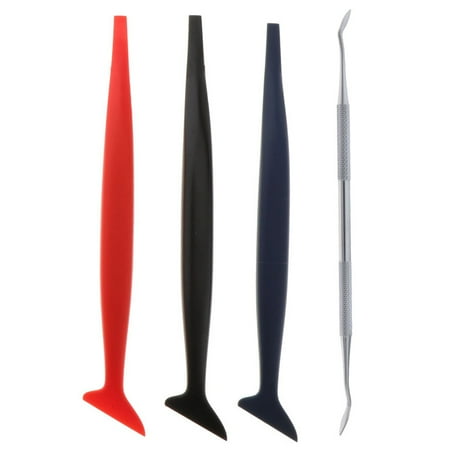 5x Car Stickers Corner Scraper For Vehicle Vinyl Wrap Tools Micro Squeegee