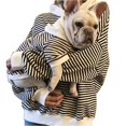 thumbnail image 1 of Pet Apparel Wiz BBQT - Sudadera a rayas (tamaño 3XL), color negro, 1 of 5