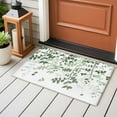 thumbnail image 4 of Entryway Rug 2'x3', Sage Green Leaves Small Rug for Kitchen Bathroom Door Mat Indoor Entrance, Summer Botanical Non-Slip Area Rugs Floor Mats Carpet Front Door Rugs, 4 of 8