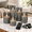 Gray-Droplet 5Pcs, variant on White Glass-Droplet 5Pcs LED Candles with Realistic Flickering Glow