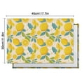 thumbnail image 5 of Set of 6 Flax Linen Lemon Placemats, Heat Resistant and Wrinkle Free, Yellow Fruit Design for Dining Table, Perfect for Lemon Lovers and Fresh Kitchen Decor, 5 of 5