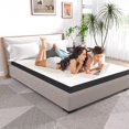 thumbnail image 2 of YRLLENSDAN 4 inch Foldable Mattress CertiPUR-US Certified Memory Foam Mattress Tri Fold Portable Mattress Topper Suitable for RV Travel Camping Guest, Full, 2 of 7