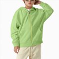 thumbnail image 6 of zuwimk Toddler Fleece Jacket - Weather Resistant Polar Fleece Lined Full Zip Boys Winter Coat - Cozy Hooded Kids Winter Jacket(5-6 Years,Green), 6 of 8