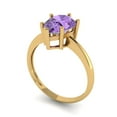 thumbnail image 2 of 2 ct Pear Cut Simulated Alexandrite Solitaire Engagement Ring for Women in 18K Yellow Gold, 2 of 5
