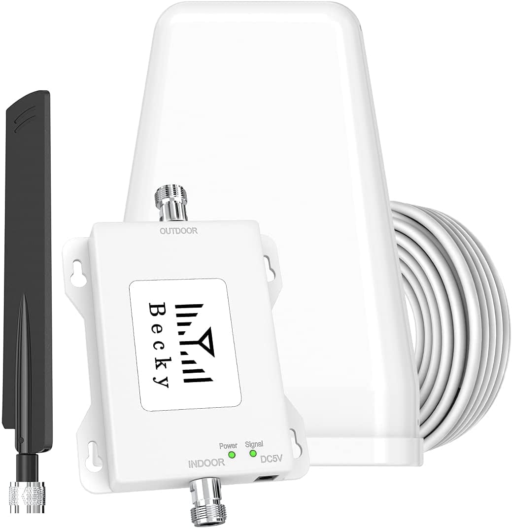 AT&T Cell Phone Signal Booster 4G 5G Cell Signal Booster AT&T Cell Phone Booster for AT&T US Cellular T Mobile Signal Booster 4G 5G Band 12/17 Cell Booster for Home 65dB Improves Calls/Data 
