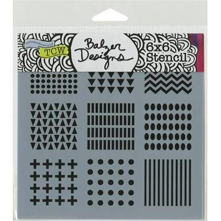 - 6 x 6 in. Mini Patterns Doodling Templates