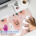 thumbnail image 4 of Long Mouse Pads for Desk,Halloween Ghosts Pumpkins and Bats Desk Mats on Top Of Desks, Desk Mouse Pad Extra Large with 3mm Non-Slip Base and Stitched Edge for Gaming,Office,Work,Home 35.4x15.7in, 4 of 5