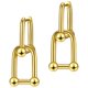 thumbnail image 2 of par de pendientes de eslabones de cadena, pendientes decorativos, pendientes colgantes, pendientes de metal para mujer, 2 of 2