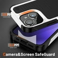 thumbnail image 3 of JTCASES for iPhone 14 Case, Hybird PC TPU Anti-slip, Shockproof  Bumper, Military Drop Resistant, Rugged Heacy Duty Full Body Protective Shell for iPhone 14, Slim Fit for Girls Men, White, 3 of 8