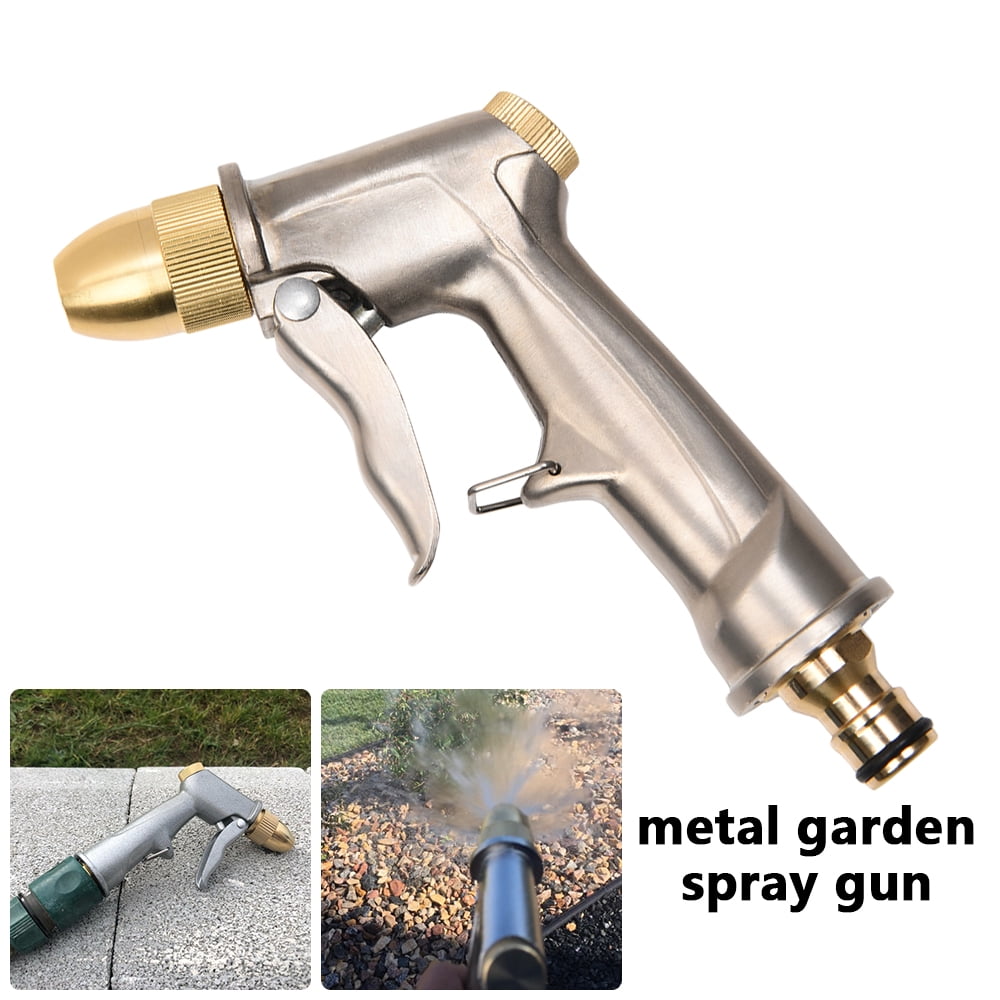 100% Heavy Duty Metal Water Gun Sprinkler Garden Hose Spray Gun 