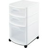Sterilite 3 Drawer Ultra White Cart