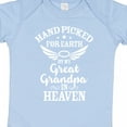 thumbnail image 4 of Inktastic Handpicked for Earth by My Great Grandpa in Heaven Boys or Girls Baby Bodysuit, 4 of 5