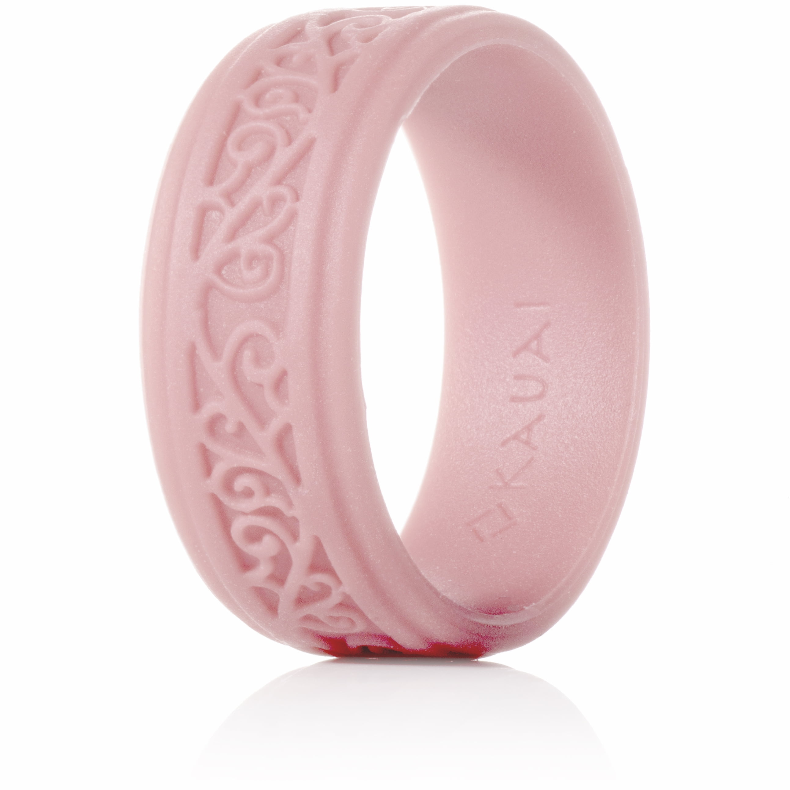 Heart Charm On A 7 1//2 Inch Round Double Loop Bangle Bracelet