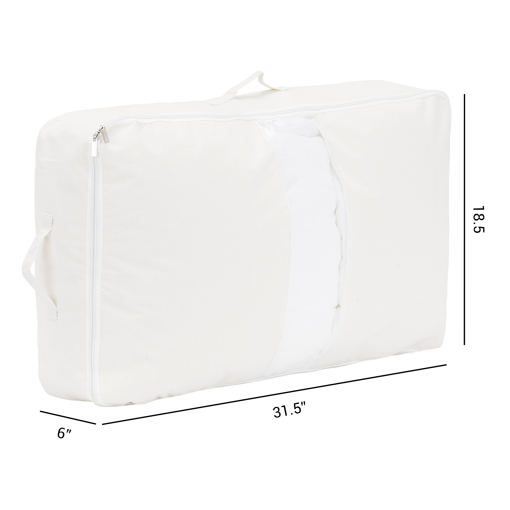 Unique Bargains 1 Pack Clothes Storage Bags Moving Bags White 31*19*6in