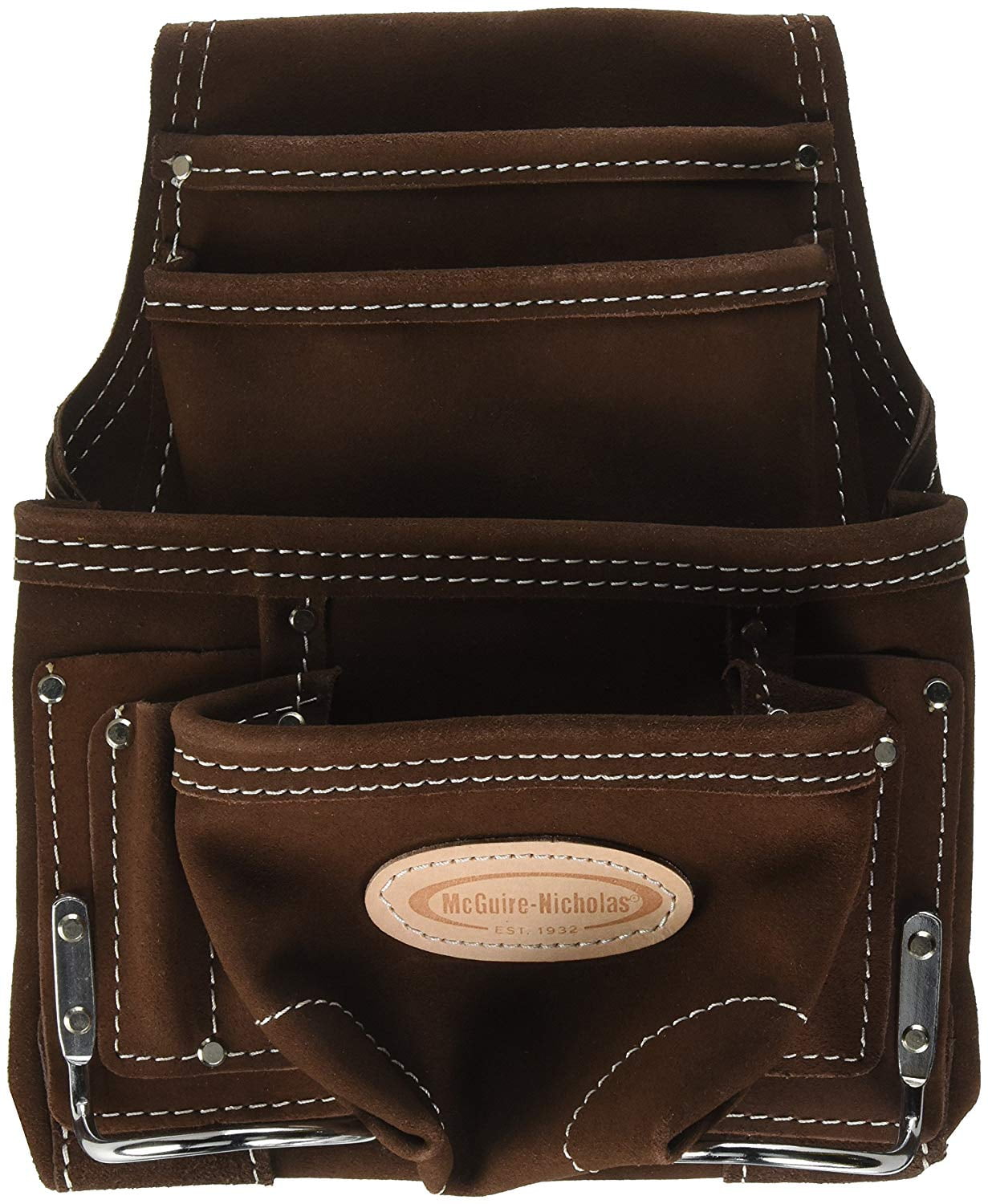 McGuire Nicholas 10 Pocket Electrician’s Tool Pouch H-526 Oil Tanned Brown 