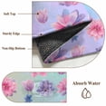 thumbnail image 6 of Spring Floral Round Area Rug 3Ft Washable Small Circle Rugs for Kitchen Entryway, Purple Pink Blue Flower Summer Botanical Non-Slip Carpet Floor Mats Indoor Outdoor Carpet Runner Aesthetic Home Decor, 6 of 8