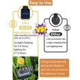 thumbnail image 3 of 2 Pack Solar Powered Firefly Lights, 8 Led Outdoor Waterproof Solar Lights, 3 of 5