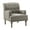 GREY, variant on Wooden Armchair Nailhead Trim Carved Legs Comfy Accent Chair Tufted Back Home Living Room Grey