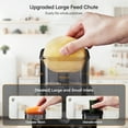 thumbnail image 3 of Electric Cheese Grater, Salad Maker With 5 Different Shapes of Blades, Electric Slicer Shredder, Electric Salad Machine for Cheeses, Fruits, Vegetables, 3 of 10