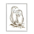 thumbnail image 4 of Stupell Industries Cuddling Owls Doodle Drawing Animals & Insects Painting White Framed Art Print Wall Art, 4 of 5