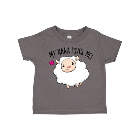 

Inktastic My Nana Loves Me- Cute Sheep Gift Toddler Boy or Toddler Girl T-Shirt