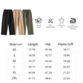 thumbnail image 4 of Women's Pants Gothic Y2k Cargo Baggy Wide Leg Vintage Casual Harajuku Trousers for Girls Streetwear, 4 of 5