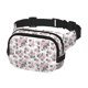 thumbnail image 2 of Fotbe Rose Flowers Cangurera Cuadrada con Estampado de Doble Capa, Bolsa de Cintura Ajustable Mini para Hombres y Mujeres, 2 of 9