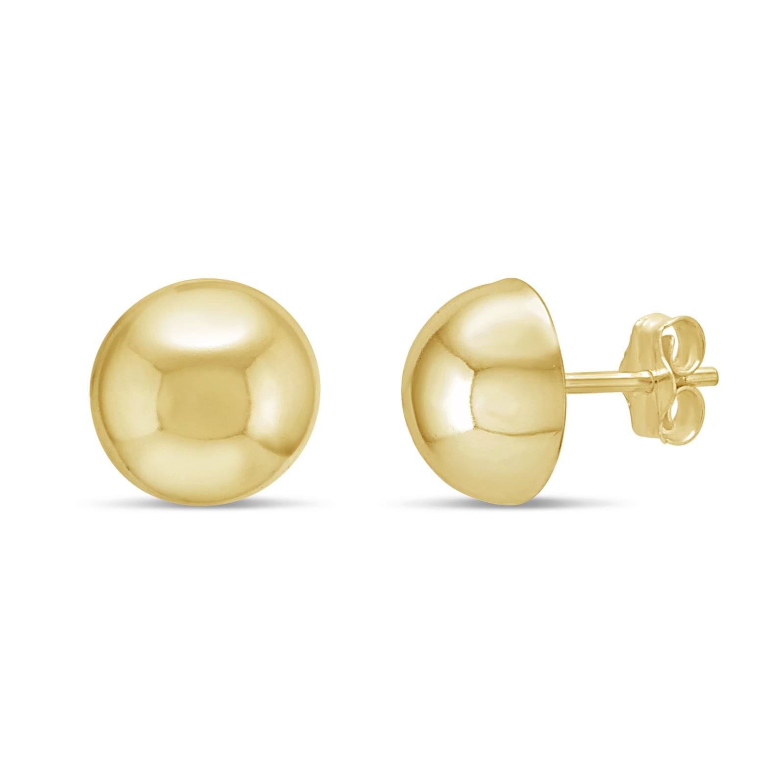 Forever New - 18K Gold Over Sterling Silver Half Ball Stud Earrings ...