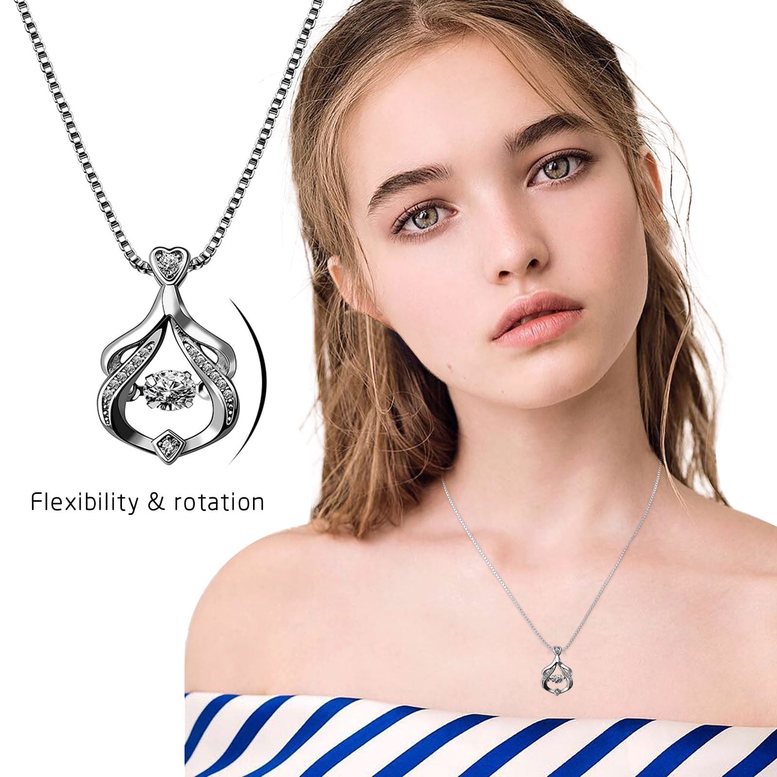 Feledorashia Necklaces for Women Valentine's Day Gifts Personalized