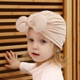 thumbnail image 3 of LFEOOST Baby Bow Knot Turban Hats Beanie Headwraps for Toddlers Girls Newborn Baby Cotton Cloth Turban Big Bow Toddler Rabbit Hat Kids Baby Cap Ear Hat, 3 of 4
