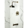 thumbnail image 2 of Kingston Brass KB6333DL Concord Single-Handle Pressure Balanced Tub and Shower Faucet, Antique Brass, 2 of 7