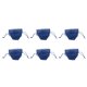 thumbnail image 2 of Bolsas De Con Cordón, Paquete De 6 Piezas Bolsas De Malla De Joyería Para Los Favores De La De Navidad Azul Colcomx Bolso de lazo, 2 of 8