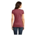 thumbnail image 2 of District Women's Short Sleeve Juniors Very Important V-Neck T-Shirt Heathered Red Large, 2 of 4