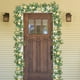 thumbnail image 3 of Ofertas Increíbles, Nueva decoración de pared de flores para bodas con flores y hojas de dinero de ratán encriptadas con hojas de eucalipto Simulación de ratán Producto de decoración navideña, 3 of 8