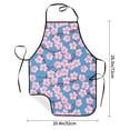 thumbnail image 2 of Pofeuu Orchids Flowers Print Aprons with Pockets, Cute Aprons for Kitchen, Cooking, Server, Barber, Chef Apron, 2 of 7