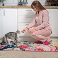 thumbnail image 3 of Pioneer Flower Floral Print Pattern Kitchen Rugs Sets Of 2,Anti Fatigue Kitchen Mat Rugs Non Slip Washable,Decorative Kitchen Floor Mats for Kitchen,Sink,Laundry,17"x30"+17"x47", 3 of 7