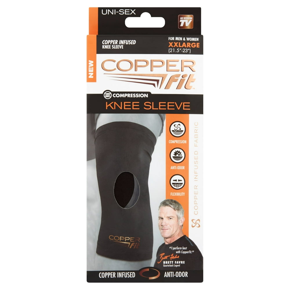 Copper Fit Compression Knee Sleeve, XXLarge