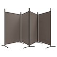 thumbnail image 3 of vidaXL 4-Panel Room Divider Anthracite 346x180 cm Fabric, 3 of 5