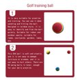 thumbnail image 2 of Toystoory Paquete de 50 pelotas de golf oscilantes elásticas para interiores y exteriores, pelota de entrenamiento de práctica a rayas, juguetes para Golf Rojo Toystoory OD023247-02, 2 of 6