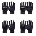 thumbnail image 1 of Guantes tácticos StrikeGrip 4Pares XL Negro 110mm x 220mm Cuero Sintético PVC Nailon y Microfibra., 1 of 3