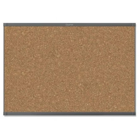 Prestige 2 Magnetic Cork Bulletin Board, 8' x 4', Graphite Finish Aluminum Frame